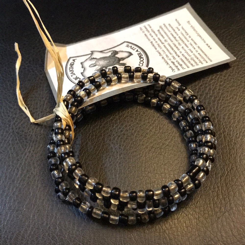 Beaded Bangle Bracelet - Handmade